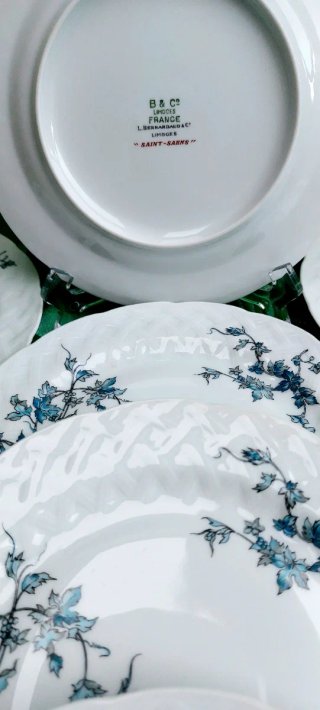 Vajilla Antigua Porcelana B&C Limoges