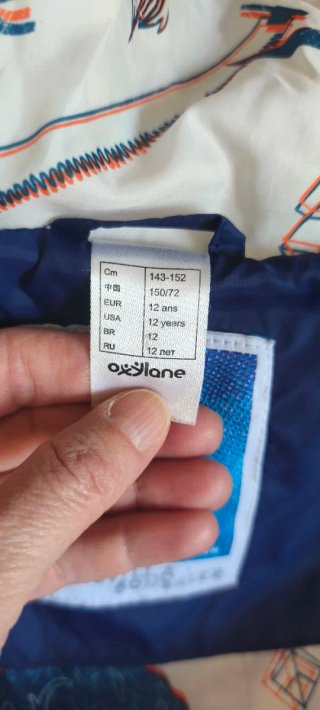 Anorak montaña y esquí niño. Talla 12 años.