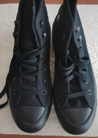 Converse Botas Negras Suela Track Talla 37.5