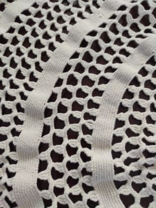 Paño de mesa crochet hecho a mano