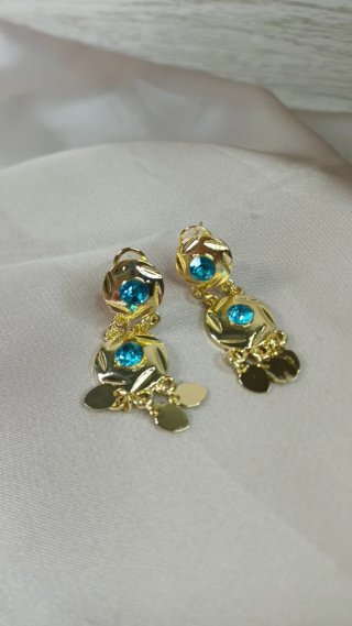 Pendientes Vintage Chapado Oro 18k Circo