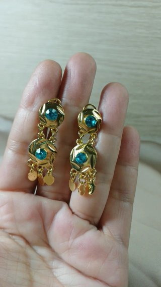 Pendientes Vintage Chapado Oro 18k Circo