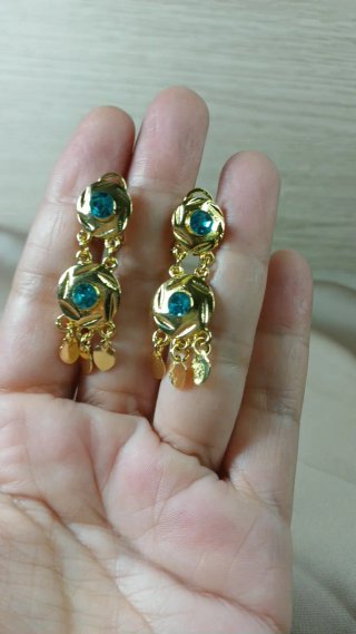 Pendientes Vintage Chapado Oro 18k Circo