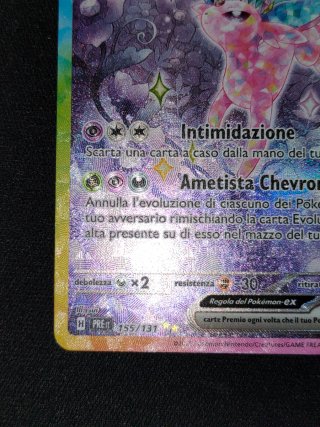 Carta Pokémon Espeon EX Teracristal 155 Pre Ita Nm