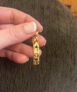 Colgante oro nombre personalizado