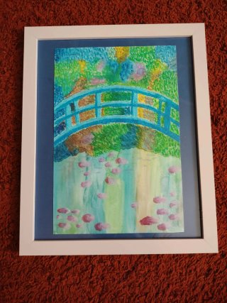 Quadro fatto a mano ispirato a Monet