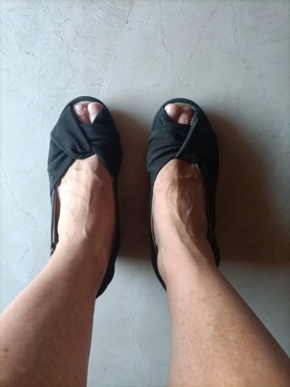 Sandalias cuña Fly London negras talla 39