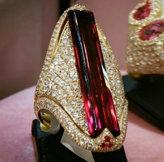 Anello vintage rosso oro tg. 17.3 mm