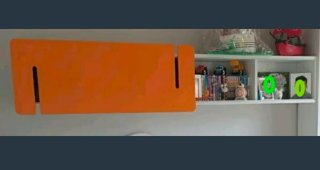 Mueble estantería con puerta corredera