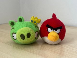Lote Peluches Angry Birds Telepizza Vintage