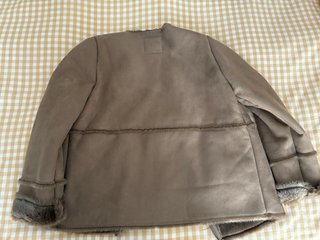 Cazadora mujer beige/marrón con pelo