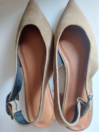 Zapatos ASOS destalonados beige/marrón