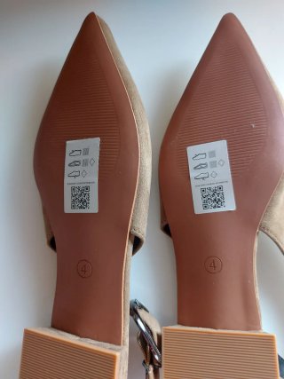 Zapatos ASOS destalonados beige/marrón