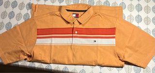 Polo Tommy Hilfiger Naranja Rayas