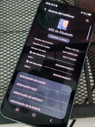 Samsung A25 5G/128 GB (Azul)