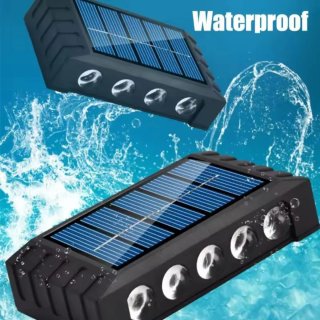 2 Lámparas Solar LED 10 Luces Exterior