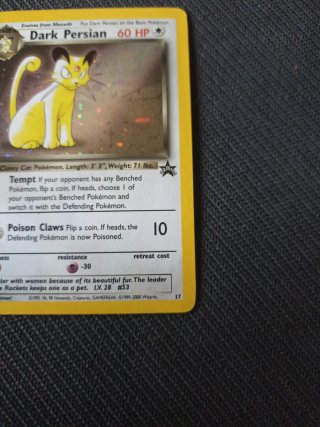 Dark Persian Black Star Promo 17 Pokemon