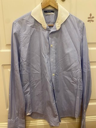 Camisa Scalpers azul y blanca