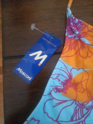 Bikini Mosconi Talla 42 Floral Azul Naranja