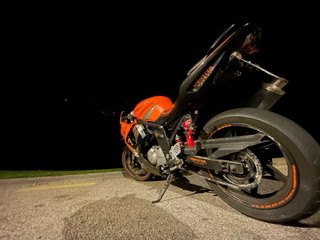 Hyosung 2005 Moto Deportiva Naranja