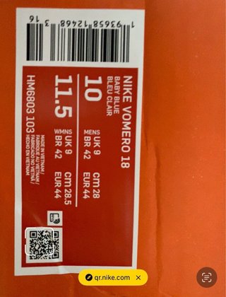 Nike Vomero 18 Talla 44