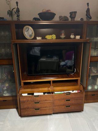 Mueble TV de madera de cerezo