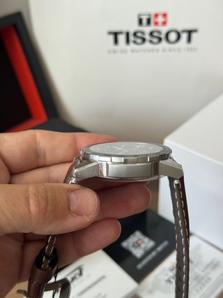 Tissot Chrono Supersport Esfera Azul Correa Marrón