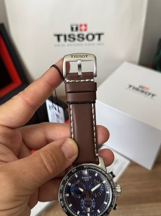 Tissot Chrono Supersport Esfera Azul Correa Marrón