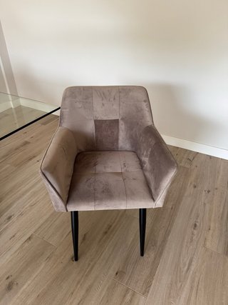 Juego de 4 sillas de comedor tapizadas