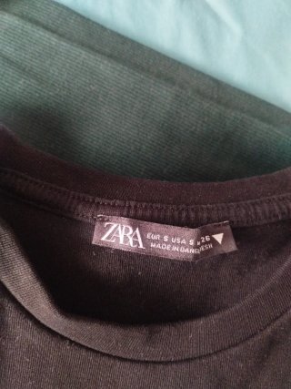 4 Tops Crop Manga Larga Bershka Talla S/XS