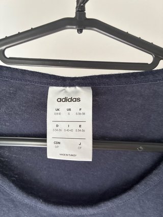 Camiseta Adidas Mujer Talla S Azul