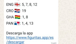 Cromos Mundial 2026. QR actualizado en última foto