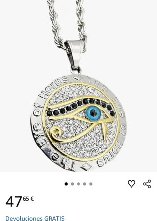 Collar Ojo de Horus Macizo Iluminatti