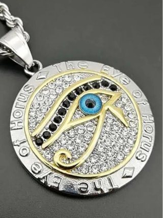 Collar Ojo de Horus Macizo Iluminatti