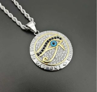 Collar Ojo de Horus Macizo Iluminatti