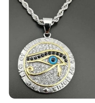 Collar Ojo de Horus Macizo Iluminatti