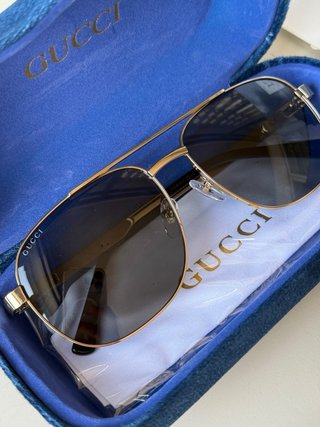 Gafas de sol Gucci Hombre Dorado Negro