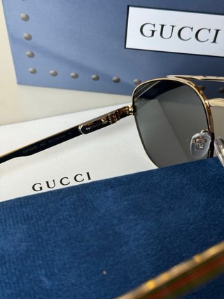 Gafas de sol Gucci Hombre Dorado Negro