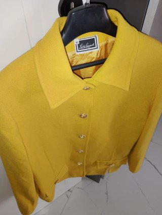 Giacca Luisa Spagnoli Gialla Taglia 46