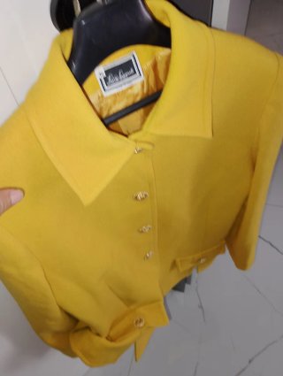 Giacca Luisa Spagnoli Gialla Taglia 46