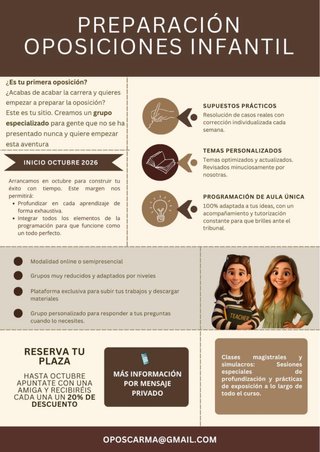 Clases oposiciones Educación Infantil