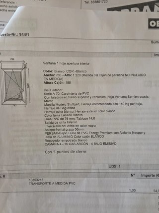 Ventanas PVC  2 unidades una de izq y otra  derech