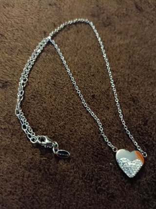 Collar Corazón Plata Lotus Silver Swarovski