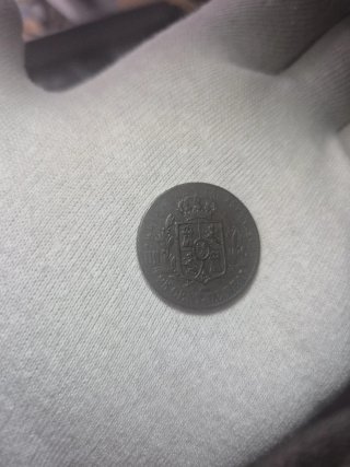 25 céntimos de Real Isabel II 1857