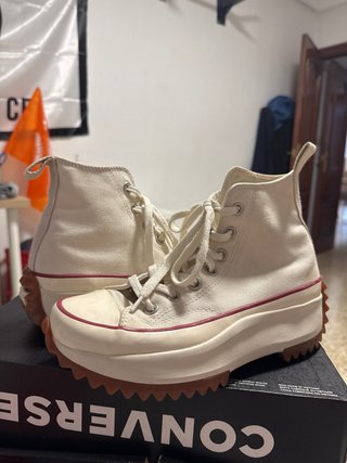 Converse Crema Plataforma Caña Alta