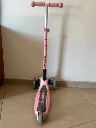 Patinete infantil 3 ruedas luminosas plegable