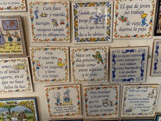 Lote 102 azulejos decorativos humor de cerámica