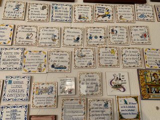 Lote 102 azulejos decorativos humor de cerámica