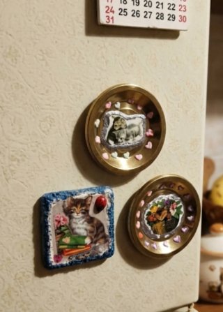 3 magneti con gatti