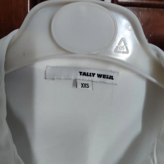 Camicia Tally Weijl bianca con perle XXS